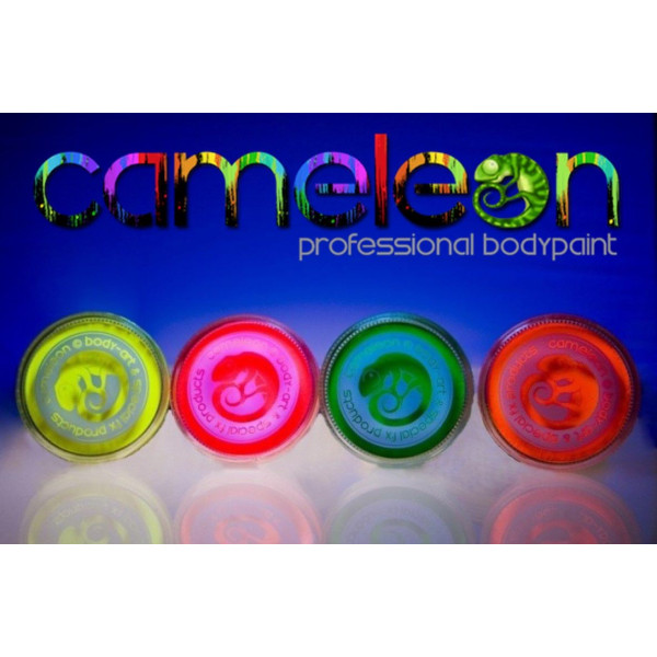 Maquillaje al Agua de 32 Gramos Color Fluorescente de Cameleon