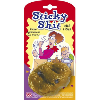 Caca Pegajosa con Moscas de Broma