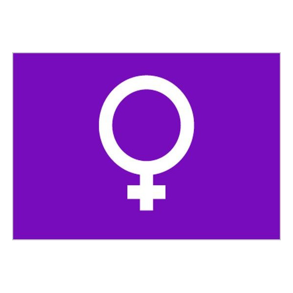 'Bandera de Feminista de Poliéster Microperforada Reforzada