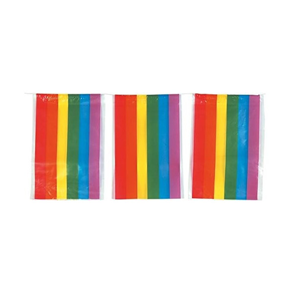'Guirnalda de Bandera LGTBI de Plástico de 20 x 30 Centímetros 50 Metros