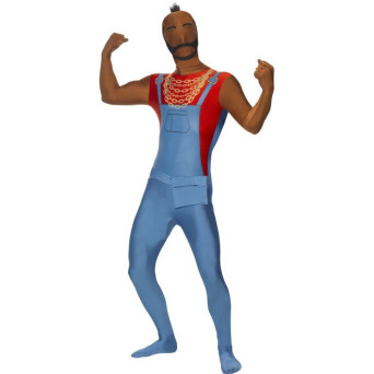 Mono Segunda Piel de Mr T del Equipo A para Adulto