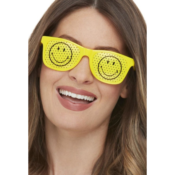 Gafas de Discoteca Smiley de color Amarillo