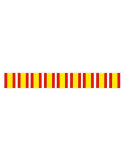 Guirnalda de Bandera España de Plástico de 20 x 30 Centímetros 50 Metros