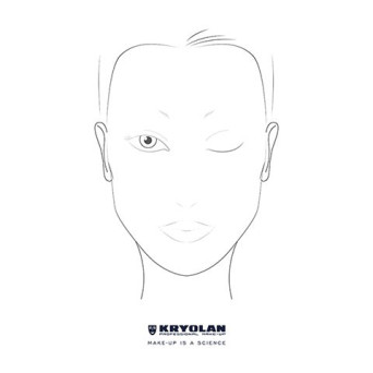 Bloc Profesional de 25 Páginas para Bosquejos de Kryolan