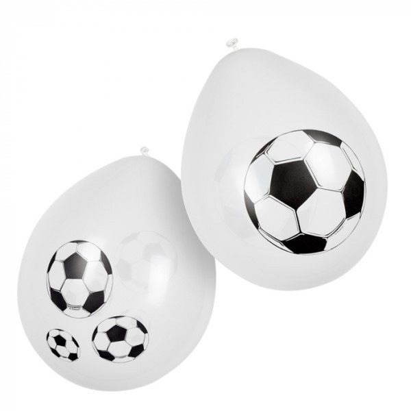  Globo Látex de Balón de Fútbol 6 Unidades de 25 Centímetros