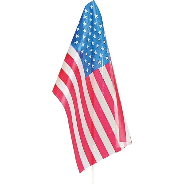 Bandera de Estados Unidos de Plástico de 20 x 30 Centímetros con Palo