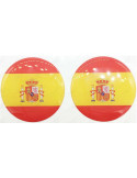 Pegatina de Resina Bandera de España de 33 Milímetros