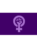 'Bandera de Feminista de 90 x 150 Centímetros de Poliéster para Interior