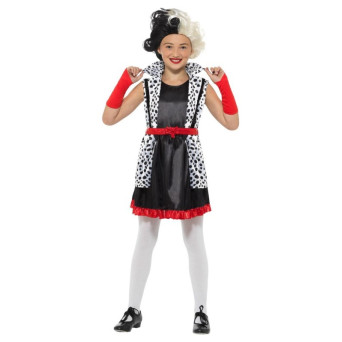 Disfraz de Cruela Mala Infantil