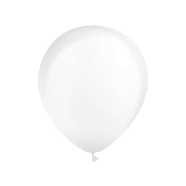 .Globo Látex R12 de 28 Centímetros 50 Unidades acabado Cristal 100% Biodegradable de Balloonia