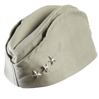Birrete de Soldado Americano con 3 Estrellas para Adulto