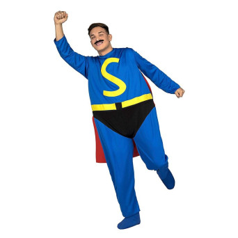 Disfraz de Superhéroe López de color Azul para Adulto