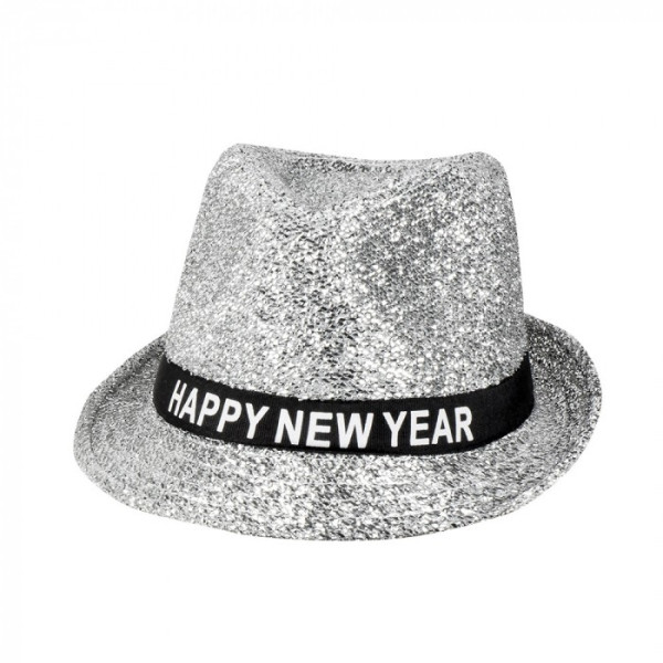 'Sombrero de Happy New Year de color Plata