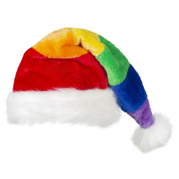 .Gorro de Papá Noel Rainbow para Adulto