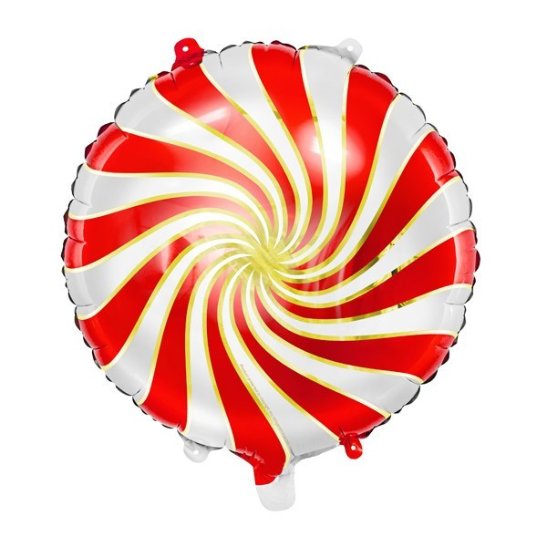 Globo Foil de Caramelo de 35 Centímetros de color Rojo