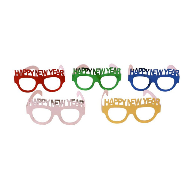 'Gafas de Happy New Year de 14,5 x 7 Centímetros Varios Colores