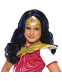 Peluca de Wonder Woman de Super Hero Girls Infantil