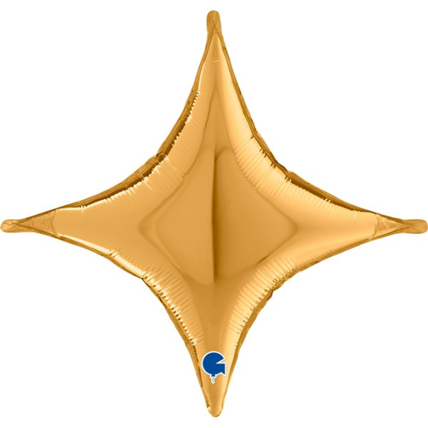 Globo Foil de Estrella de 46 Centímetros de color Oro