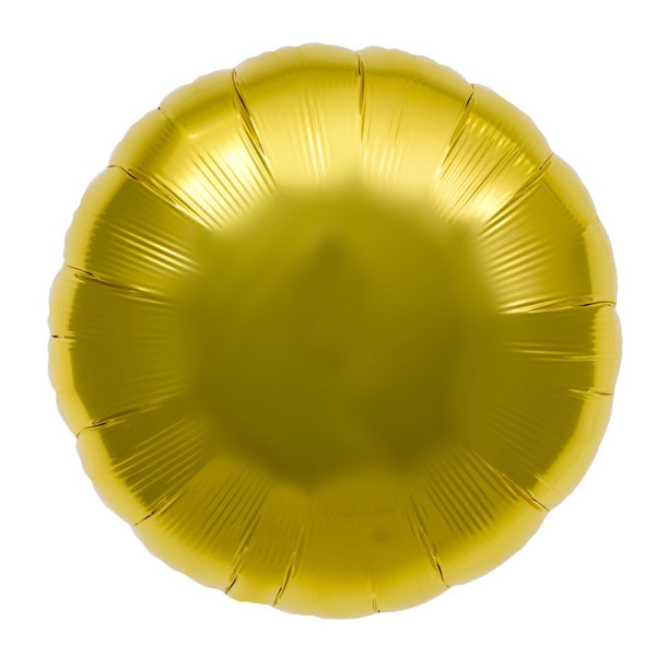 Globo Foil de Circulo de 46 Centímetros de color Oro