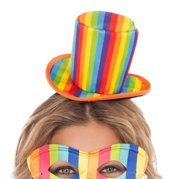 Diadema de Sombrero Rainbow para Adulto