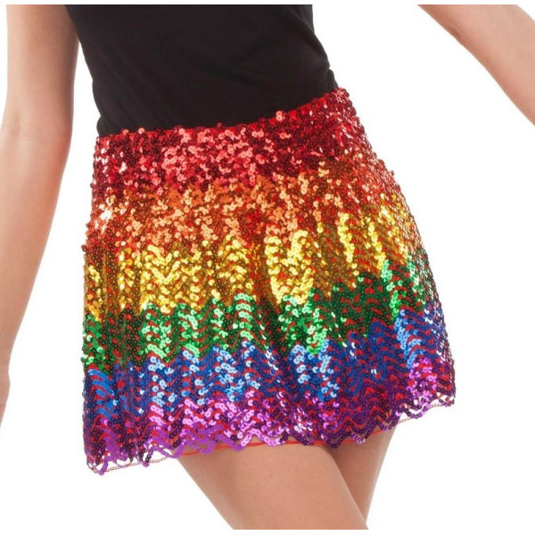.Mini Falda de Rainbow para Adulto