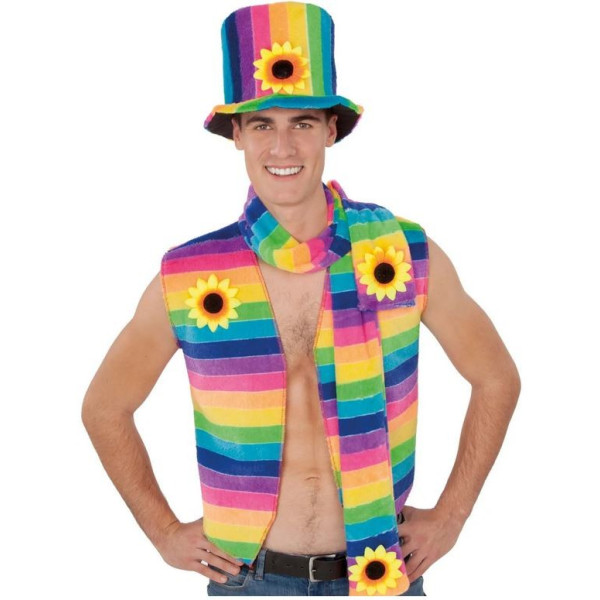 .Sombrero y Bufanda Rainbow para Adulto