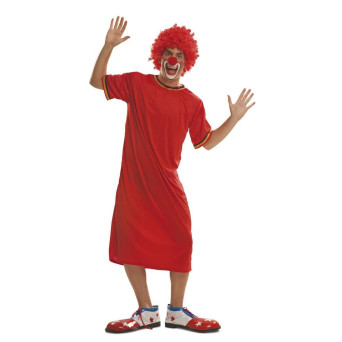 Disfraz de Payaso de color Rojo para Adulto
