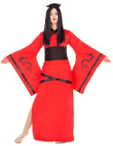 Disfraz de China Dragón de color Rojo para Adulto
