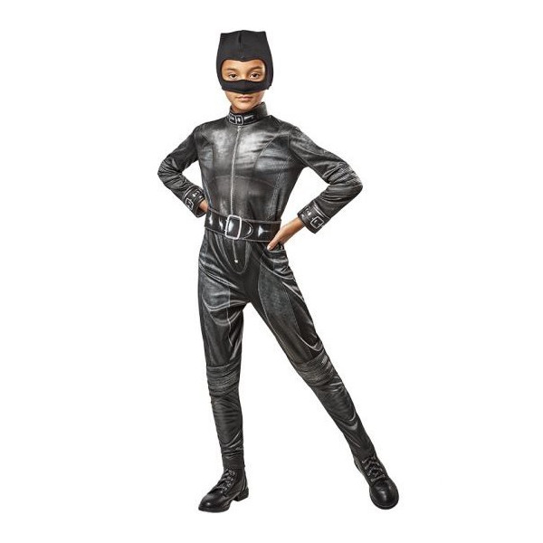 fe Vamos Pompeya Disfraz de Catwoman Selina Kyle Deluxe Infantil - Bazar Ani