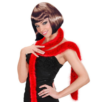 Boa de Marabú Elegante de color Rojo de 2 Metros