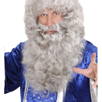 Barba Gris de Mago para Adulto