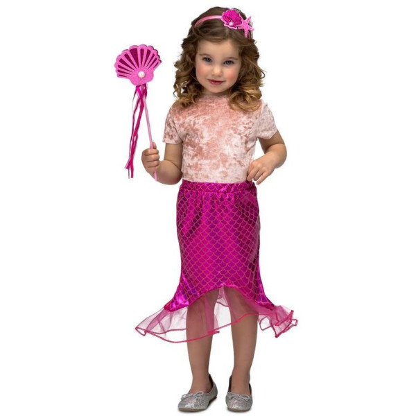 Disfraz de Sirena de color Rosa Infantil