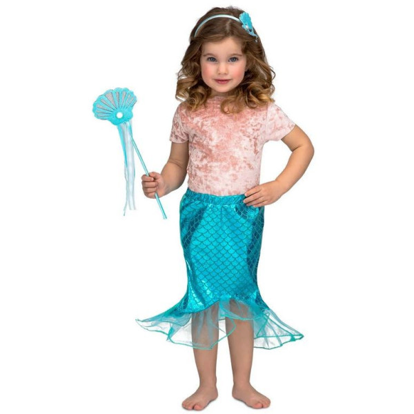 Disfraz de Sirena de color Azul Infantil