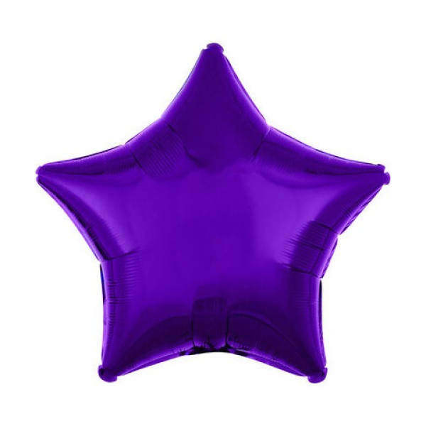 Globo Foil de Estrella de 56 Centímetros de color Púrpura