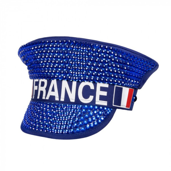 .Gorra de Francia de color Azul para Adulto