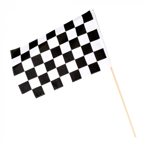 Bandera de Carreras de 30 x 45 Centímetros con Palo