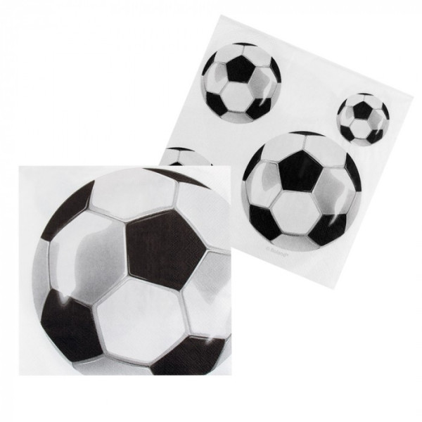  Servilleta de Balón de Fútbol 20 Unidades de 33 x 33 Centímetros