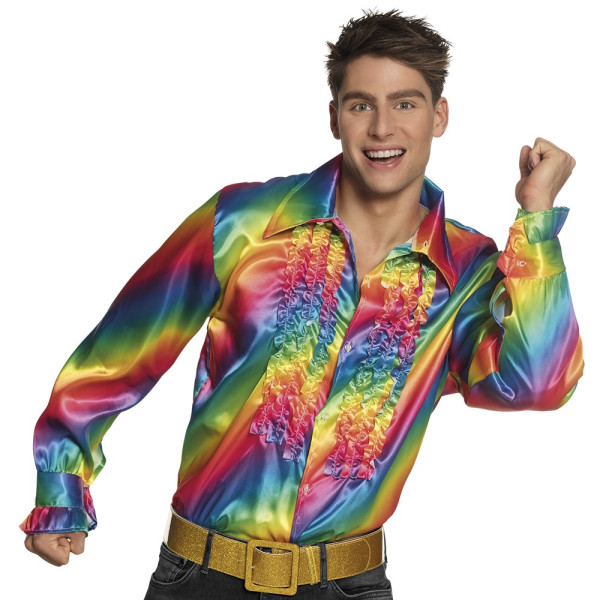 Camisa de Fiesta Rainbow para Adulto