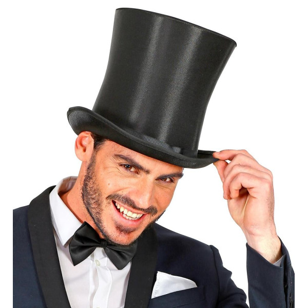 Sombrero de Copa Acampanado de color Negro para Adulto