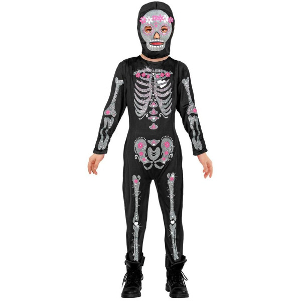 Disfraz de Esqueleto Glitter Infantil