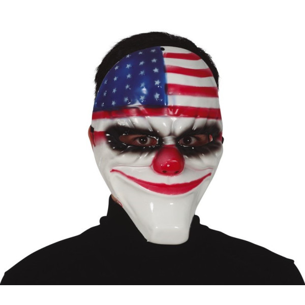 Máscara de Payaso América para Adulto
