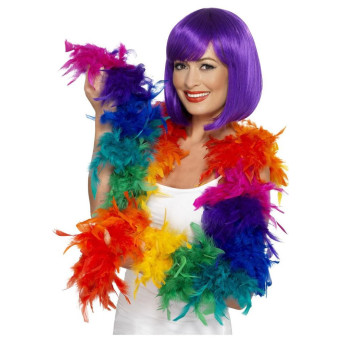 Boa de Plumas Arco Iris de 80 Gramos