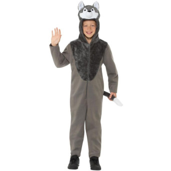 Disfraz de Lobo de color Gris Infantil