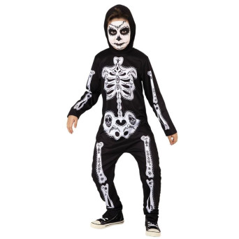 Disfraz de Esqueleto del Día de los Muertos Mexicano Infantil