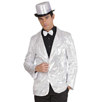 Chaqueta de Showtime de color Plata para Adulto