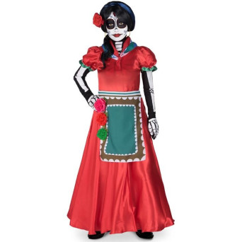 Disfraz de Rosabella del Día de los Muertos Mexicano Infantil