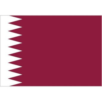 Bandera de Qatar de Poliéster Microperforada Reforzada