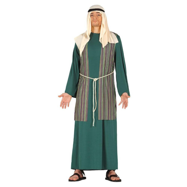 Disfraz de Pastor San José de color Verde para Adulto