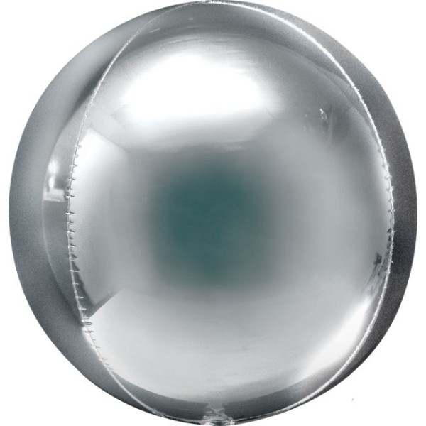 Globo Orbz de 53 Centímetros de color Plata Metalizado