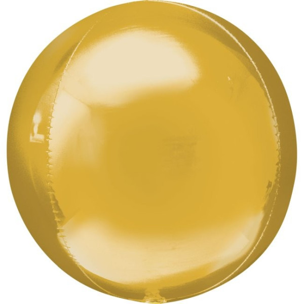 Globo Orbz de 53 Centímetros de color Oro Metalizado